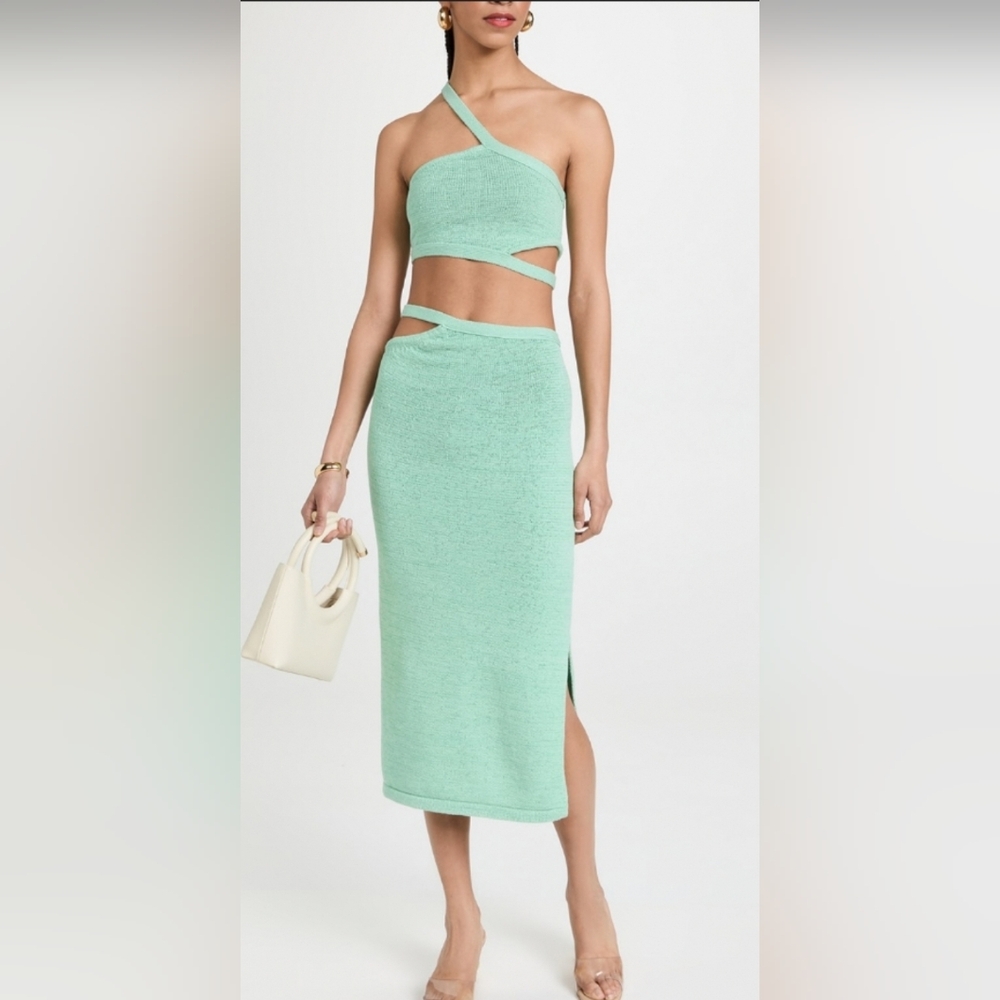 Cult Gaia Mint Skirt Set In Medium